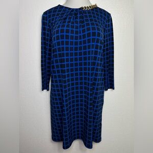Michael Kors blue stretchy dress size M